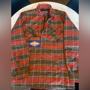 Vice Grips Garage zipper Dixxon flannel shirt jacket Medium NWT